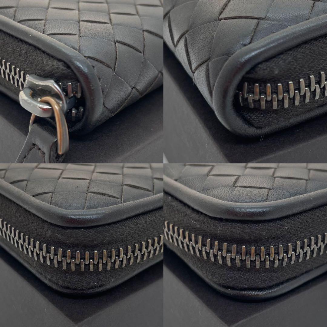 【極美品/付属品完備】ボッテガヴェネタ イントレチャート ケース 濃茶