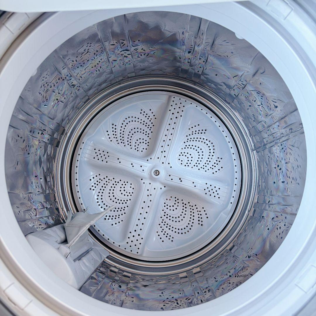 配送設置無料！純正SHARPブラウンおしゃな大容量洗濯機！完動超美品！