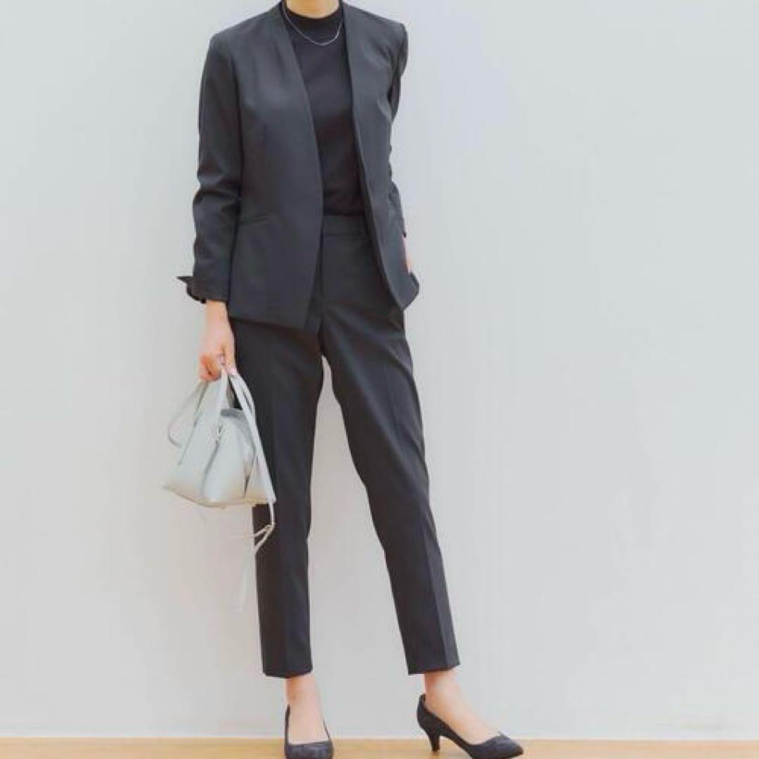 大きいサイズ 新品未使用 グリーンレーベルリラクシング パンツスーツ上下セット