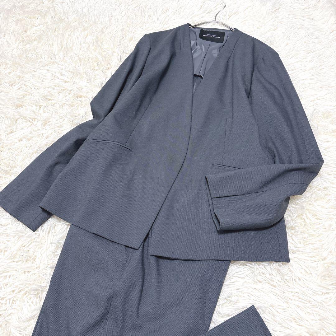 大きいサイズ 新品未使用 グリーンレーベルリラクシング パンツスーツ上下セット