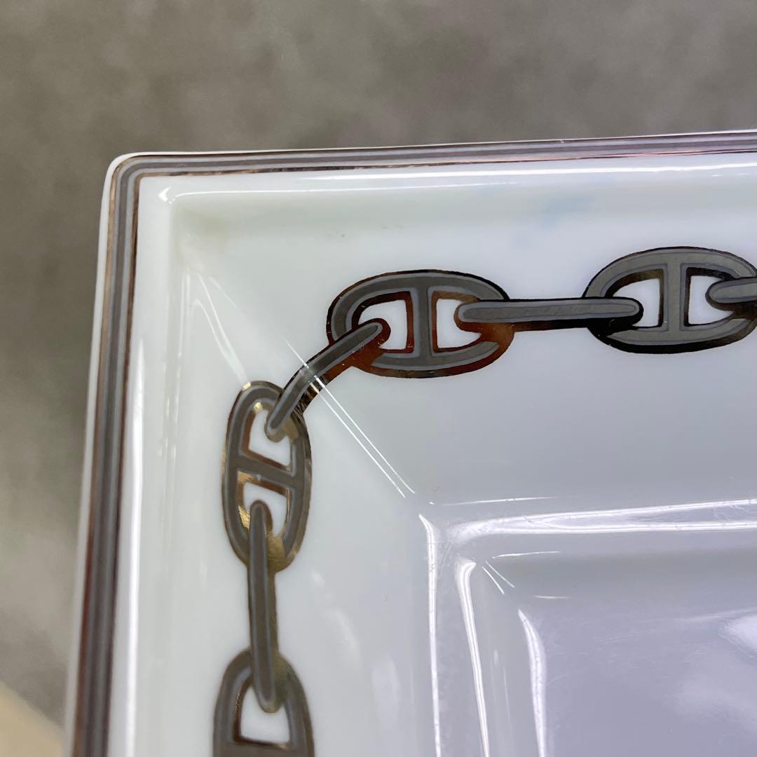 た*ま様 ★2 HERMES シェーヌダンクル 灰皿 陶器 アッシュトレイ シル