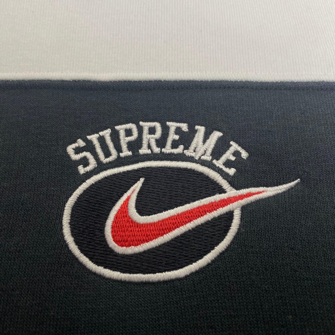 【希少】19ss Supreme Nike ストライプ パーカー フーディー