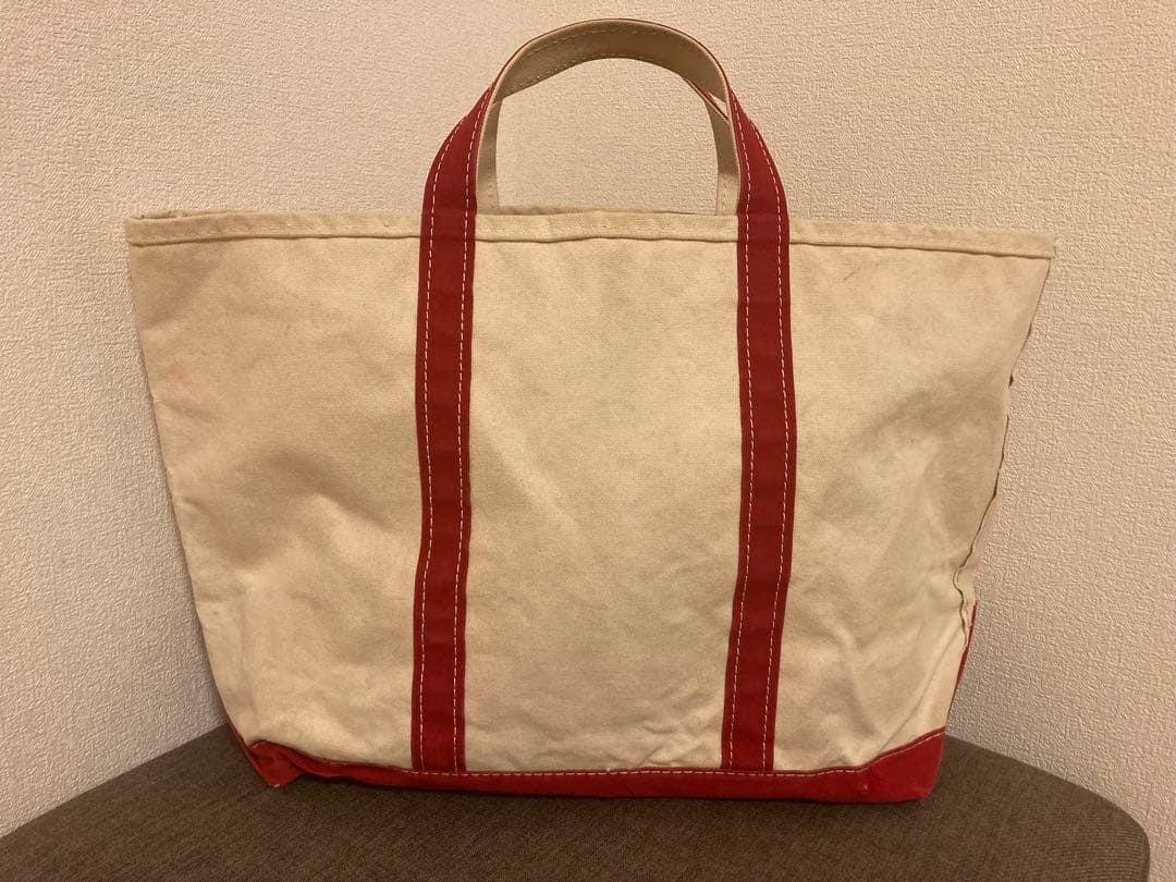 いっくんL.L.Bean トートバッグ アイボリー/レッド