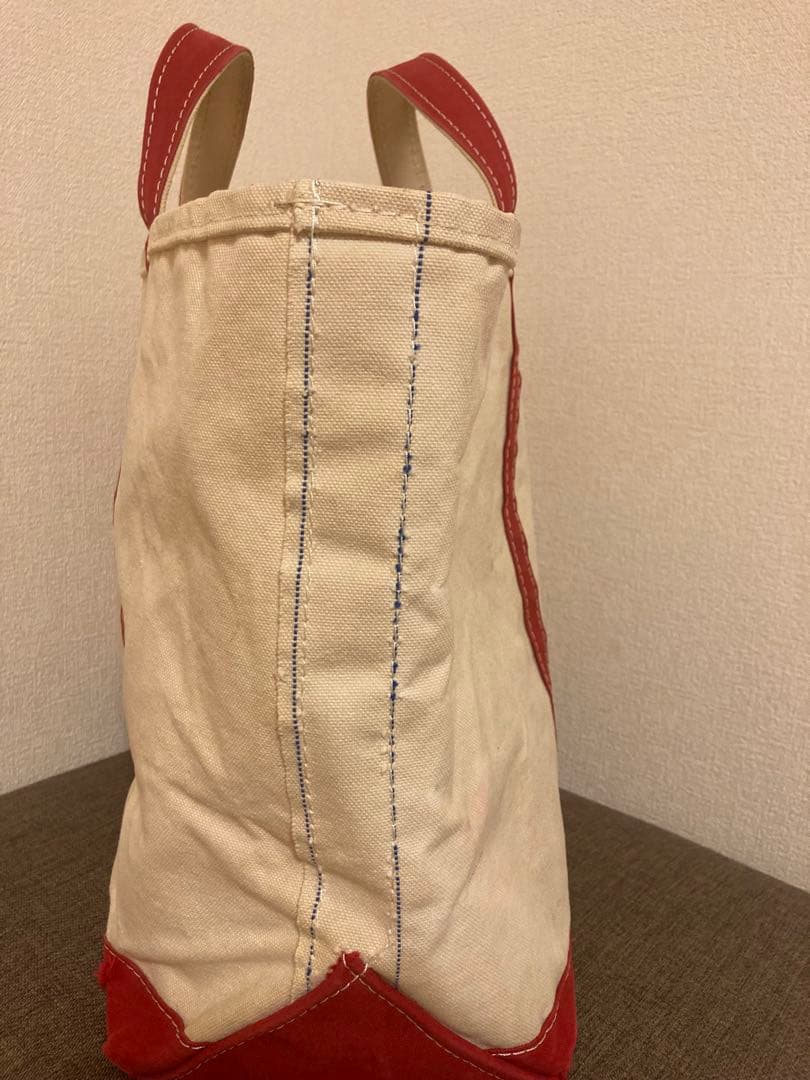 いっくんL.L.Bean トートバッグ アイボリー/レッド