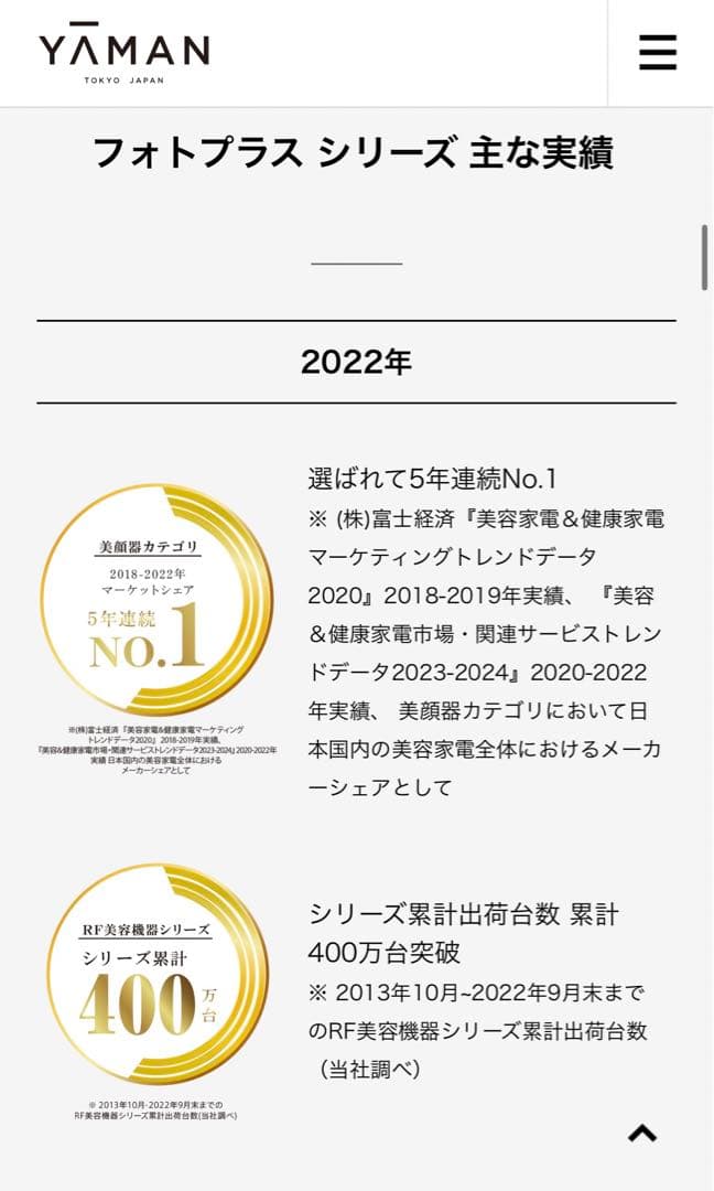 ヤーマン　美顔器　YA−MAN HRF-20P EYE