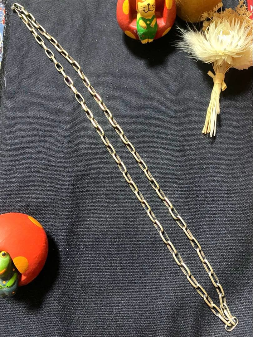 インディアンジュエリー　ナバホ族ハンドメイドチェーン　60cm