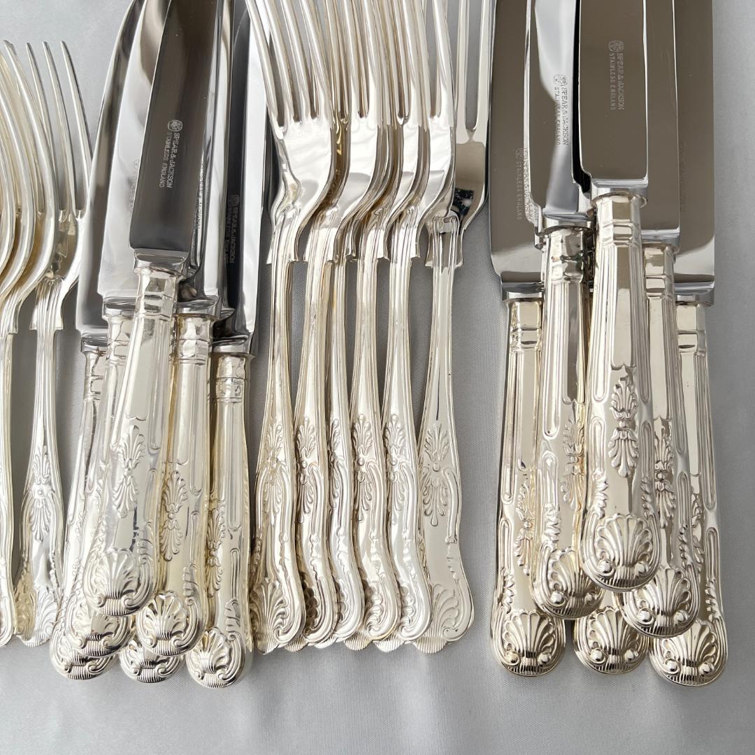 【SPEAR & JACKSON】キングスパターンのディナーフルセット 68本