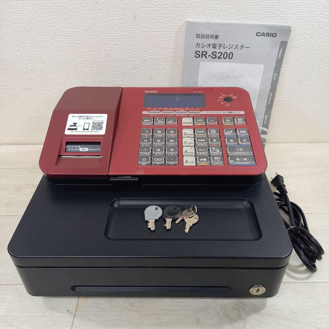 CASIO レジスター SR-S200 レッド 赤 カシオ