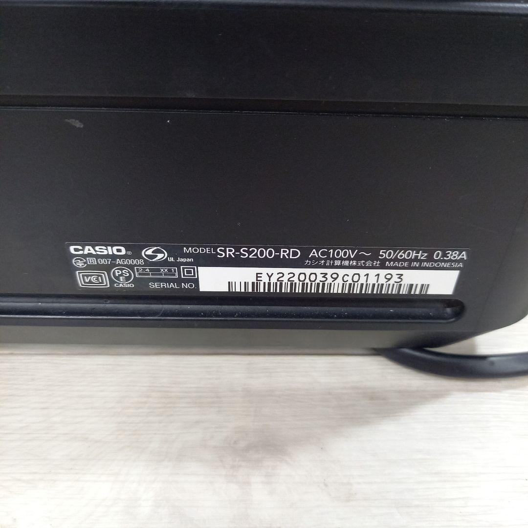 CASIO レジスター SR-S200 レッド 赤 カシオ