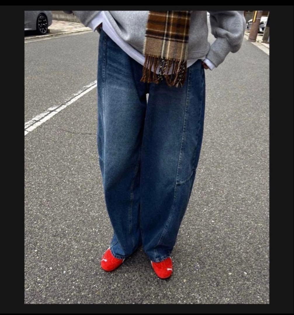 nalm. バレルレッグワイドデニム ナルム