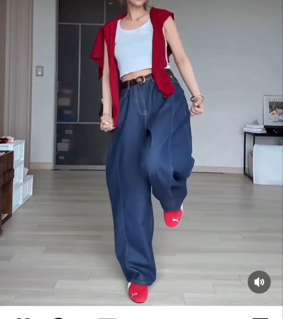 nalm. バレルレッグワイドデニム ナルム