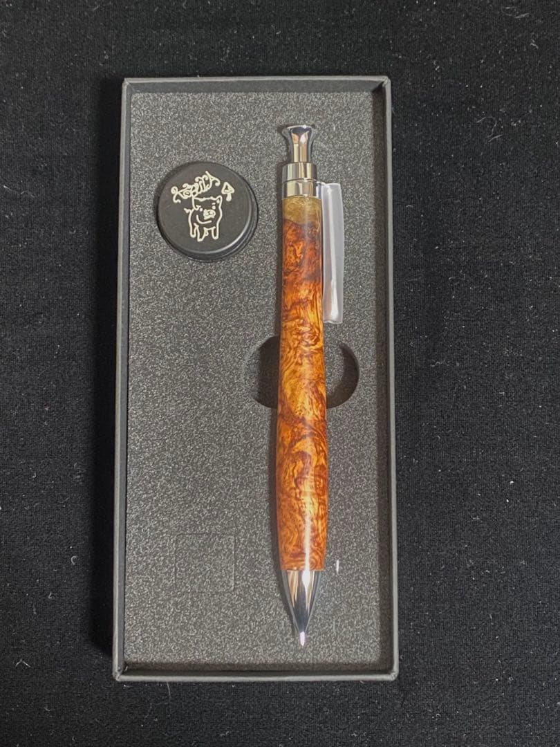 こぶた工房 シャープペンシル 極上花梨紅白 0.5mm