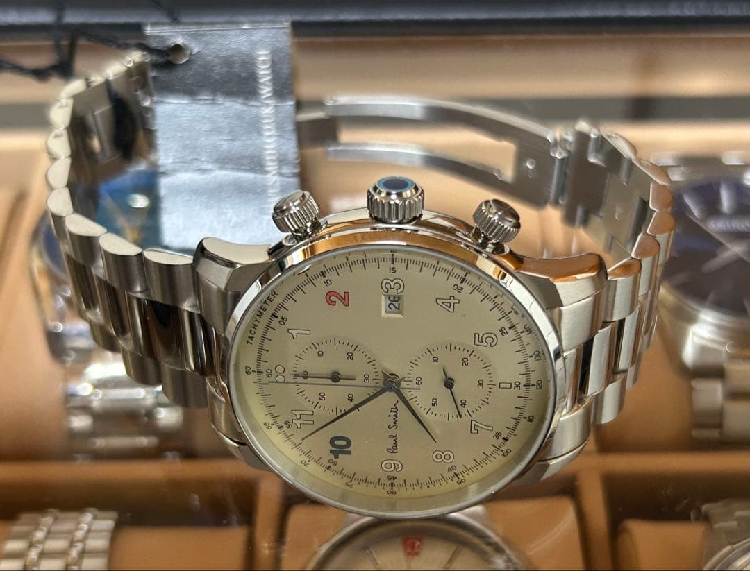 【ほぼ未使用】　Paul Smithポールスミス腕時計 BLOCKCHRONO