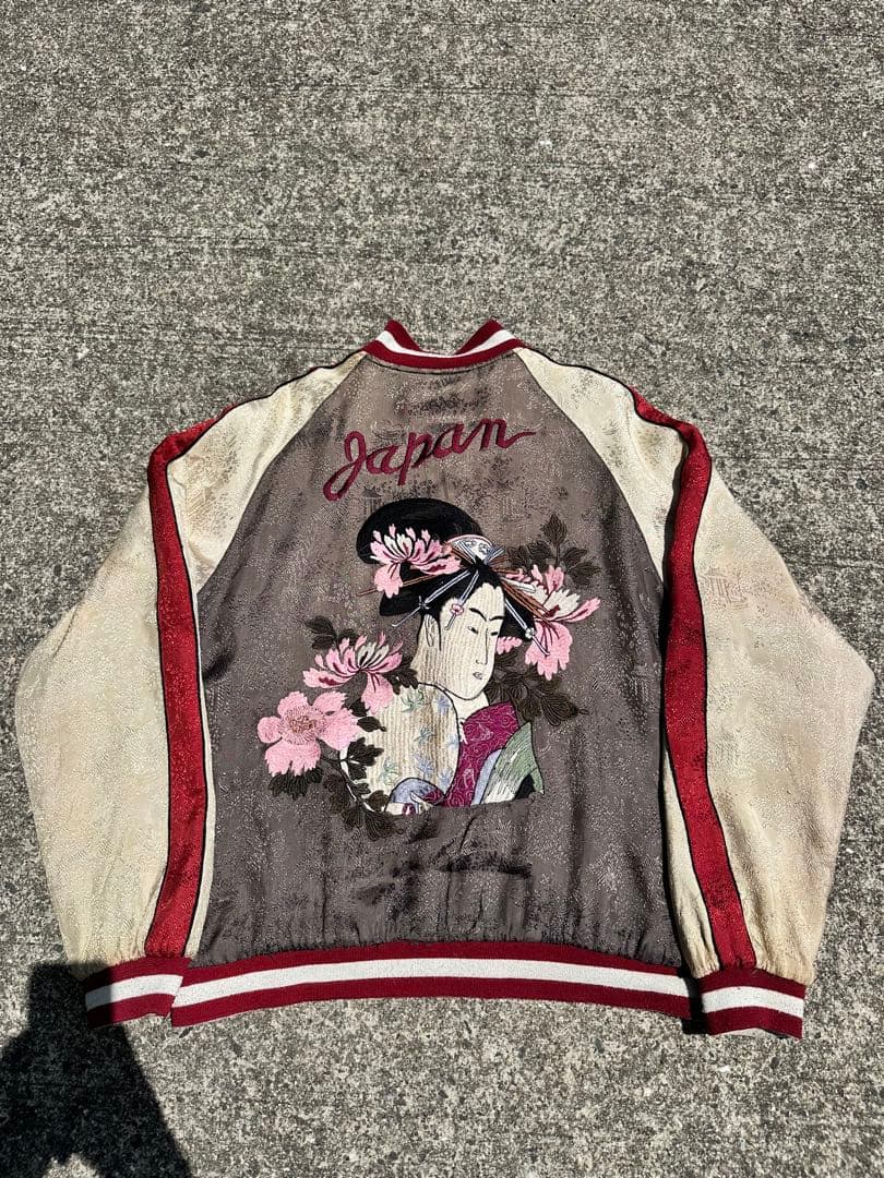90s リバーシブルスカジャン 別珍 東洋