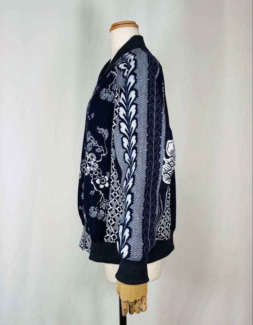 浴衣リメイク　95番パッチワーク仕様スカジャン風