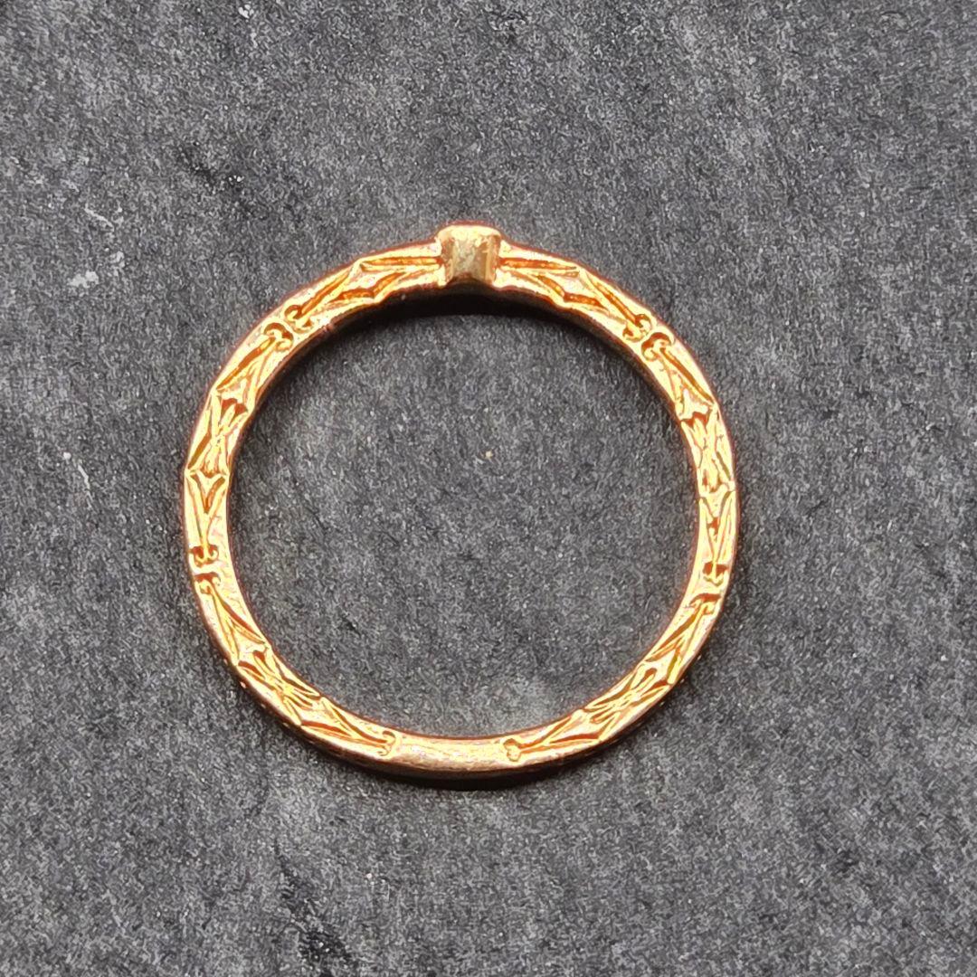 agete アガット K10 ダイヤモンド ピンキーリング