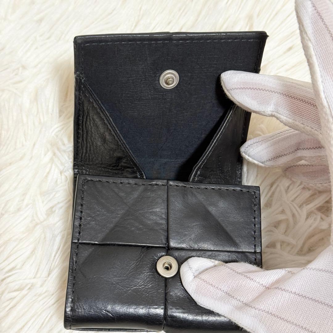 【極美品】近年モデル　シワ加工　IC カセット　パース　ボッテガヴェネタ