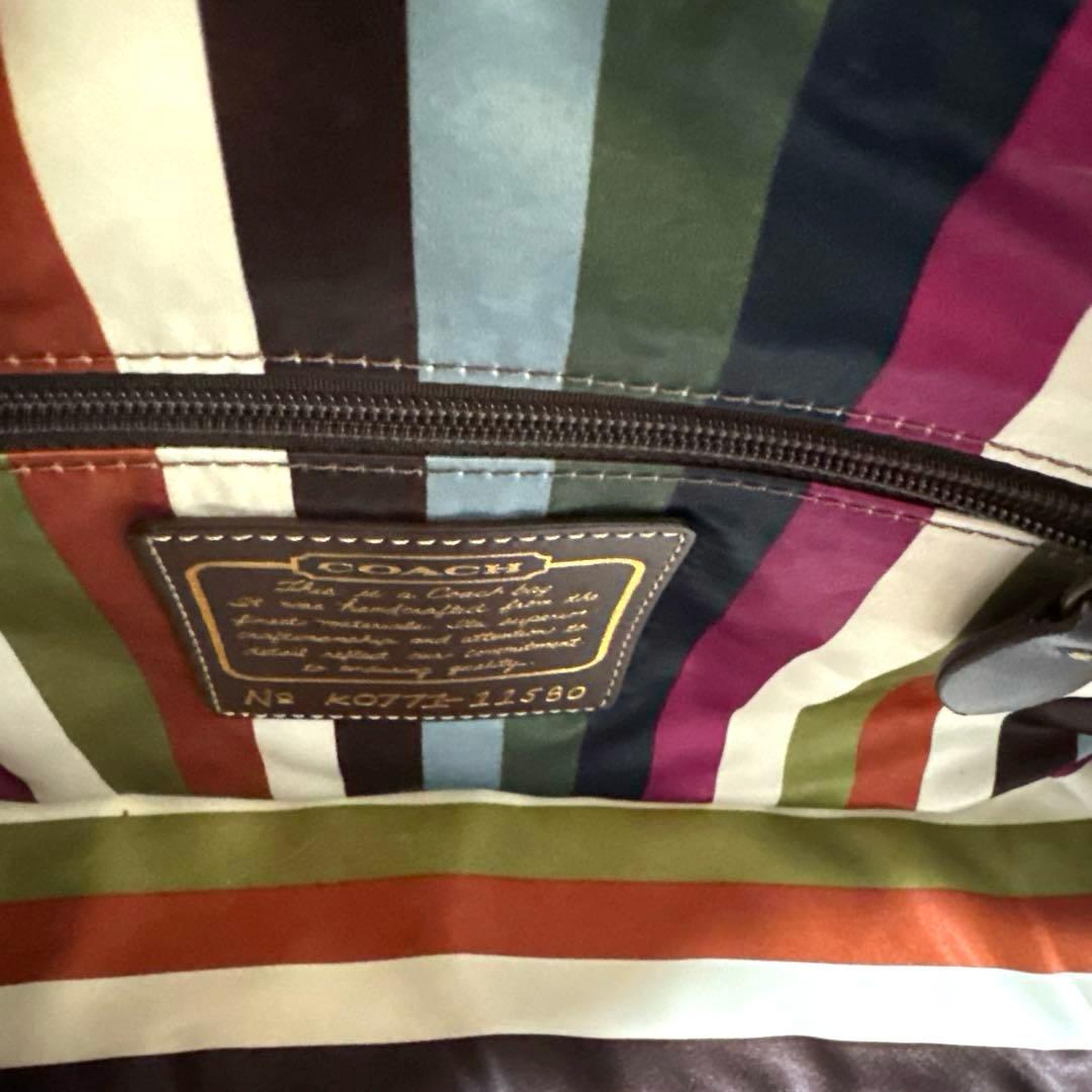 【超美品】COACHコーチ デニムバッグ　ハンドバッグ ヴィンテージ◇希少品◇