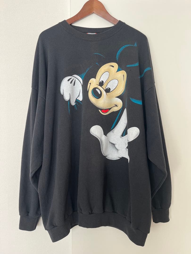 ディズニー ヴィンテージ ミッキー スウェット 4XLサイズ ビッグサイズ