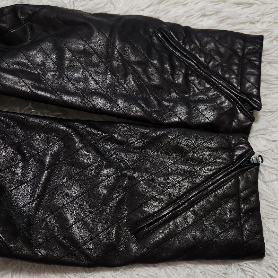 入手困難✨ヒューゴボス レザージャケット キルティング ナッパ ラムレザー