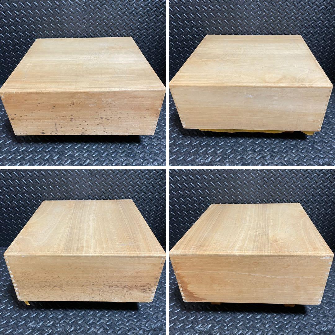 【良品】碁盤 本榧 天柾 ヘソ付き 脚付き 厚16cm