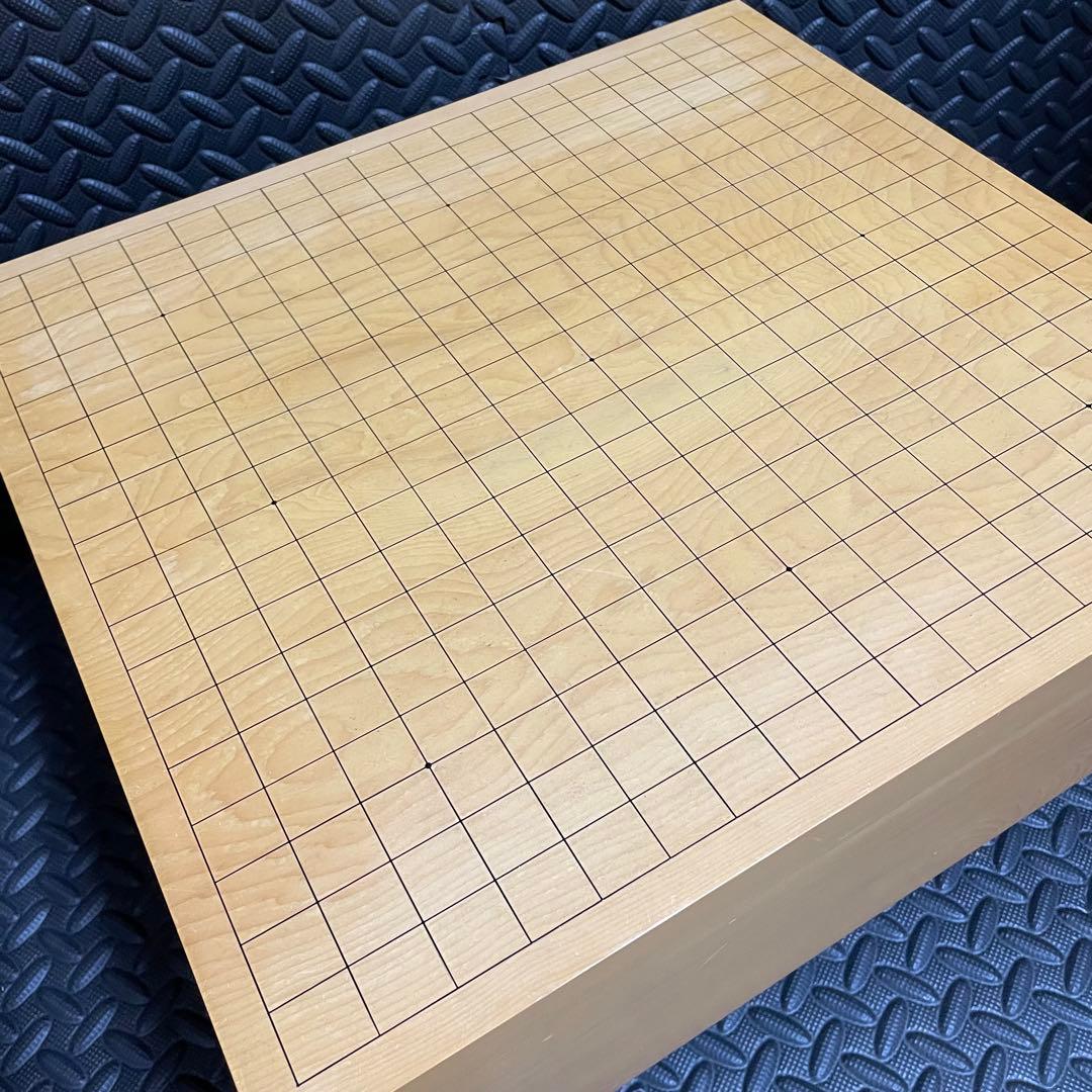 【良品】碁盤 本榧 天柾 ヘソ付き 脚付き 厚16cm