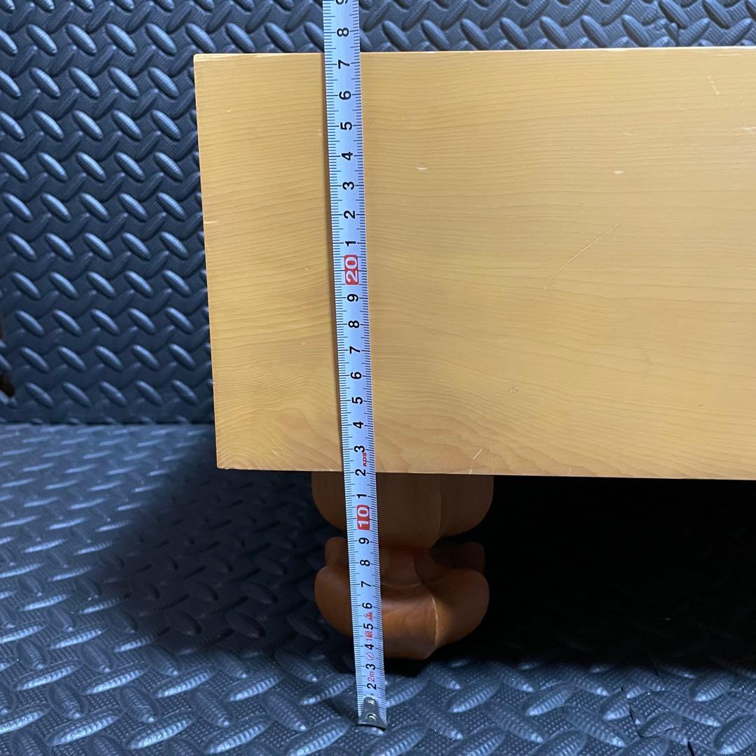 【良品】碁盤 本榧 天柾 ヘソ付き 脚付き 厚16cm