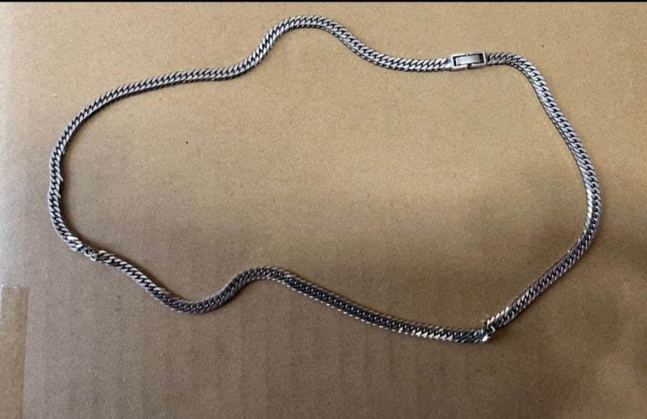 【喜平 】 シルバー925 ネックレス 6面ダブル 20g 50cm 中留