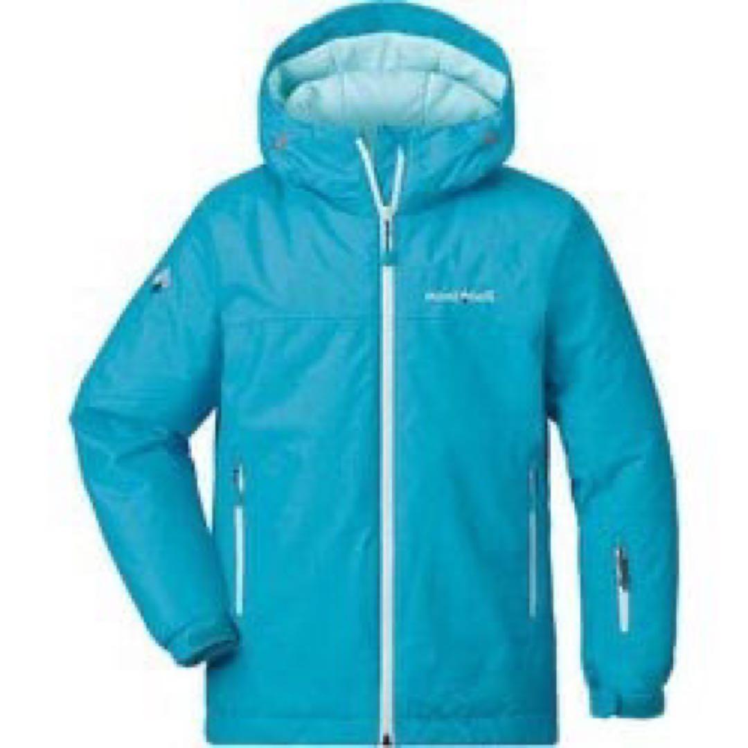 モンベル　mont-bell パウダーステップジャケット　140 水色