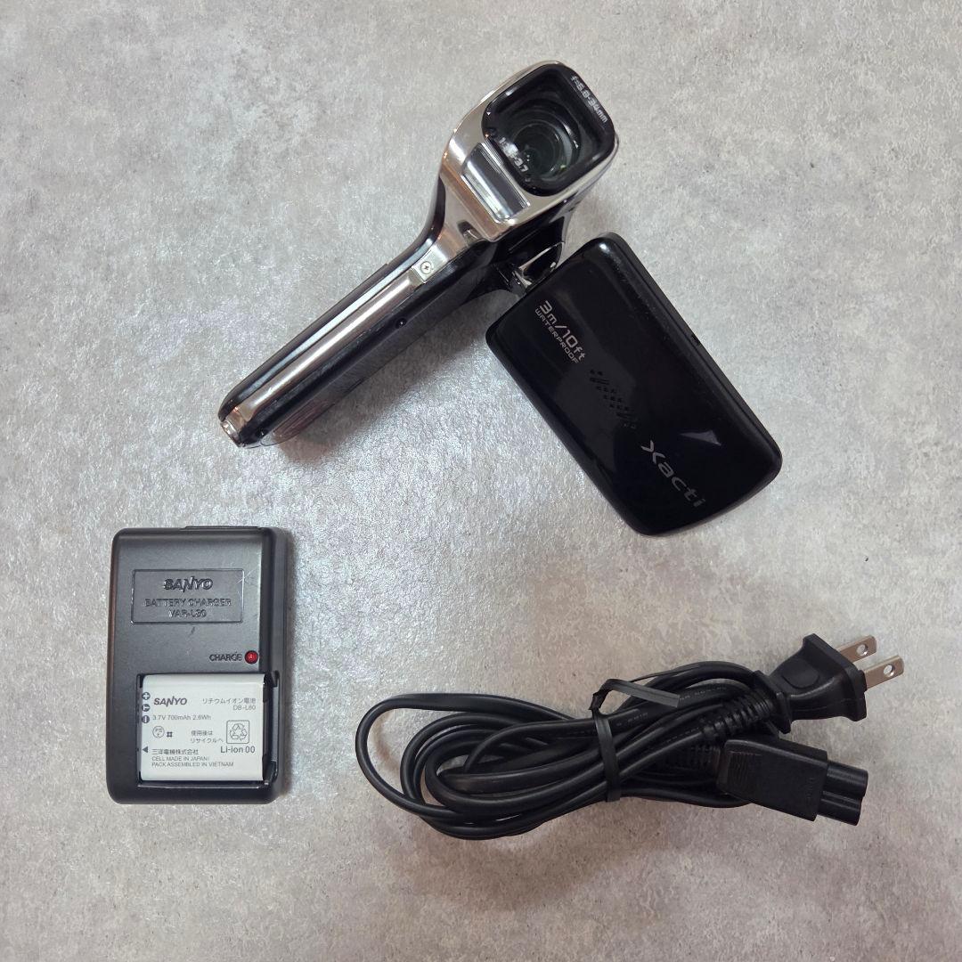 SANYO 防水型デジタルムービーカメラXacti DMX-CA100　ブラック