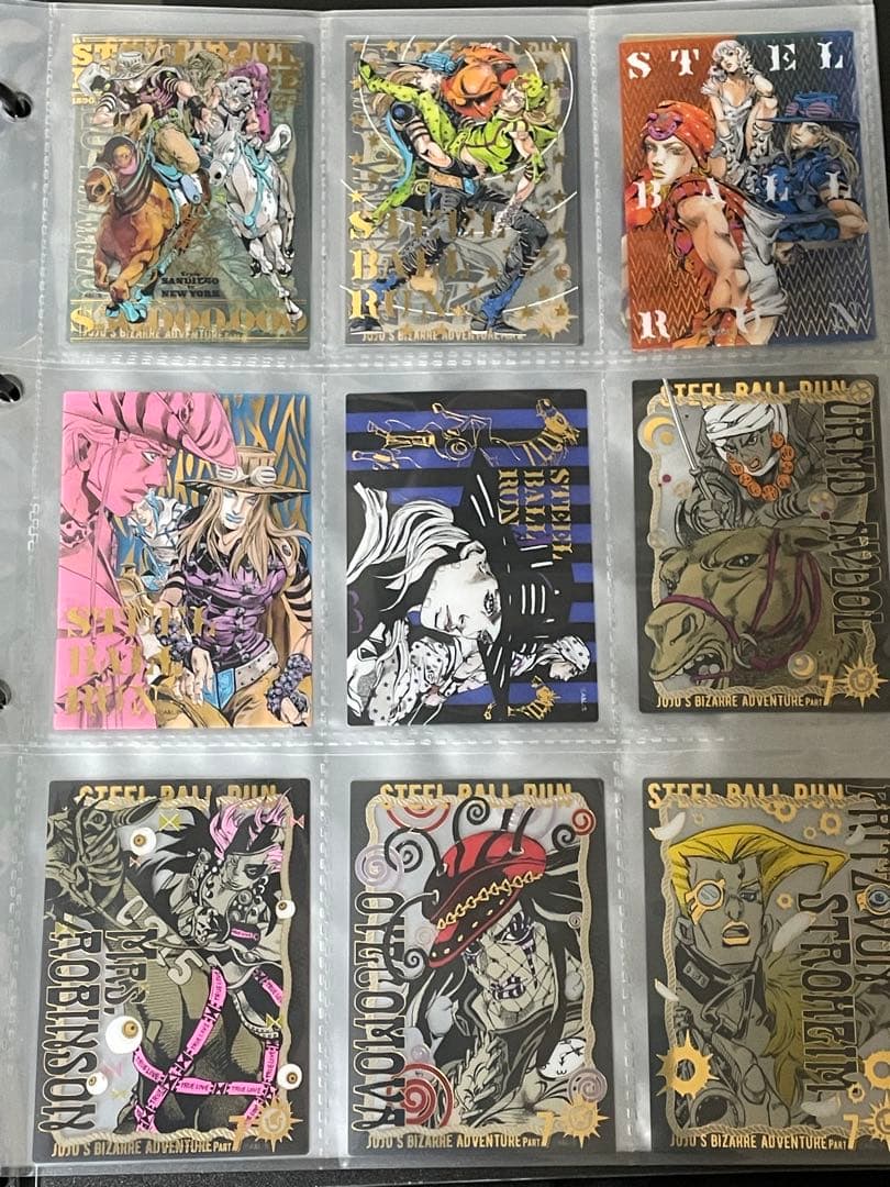 ジョジョキャラバン 箔押しクリアカードコレクション 7部 ABコンプリートセット
