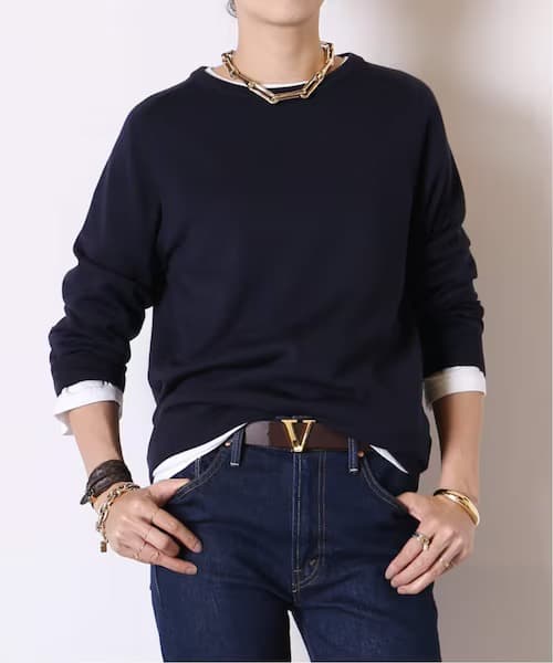 MUSE de Deuxieme Classe *WISH クルーネック ニット