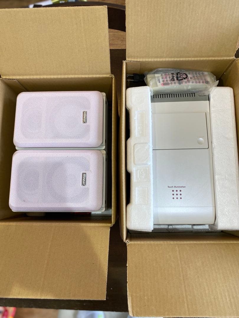 【美品】ビクター CD MD カセット コンポ CA-UXQ10-P