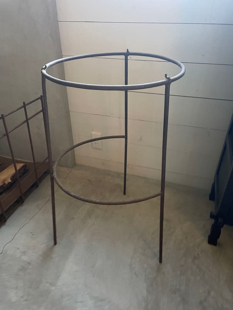 ヴィンテージ コーヒー麻袋 アイアンスタンド 収納 店舗什器