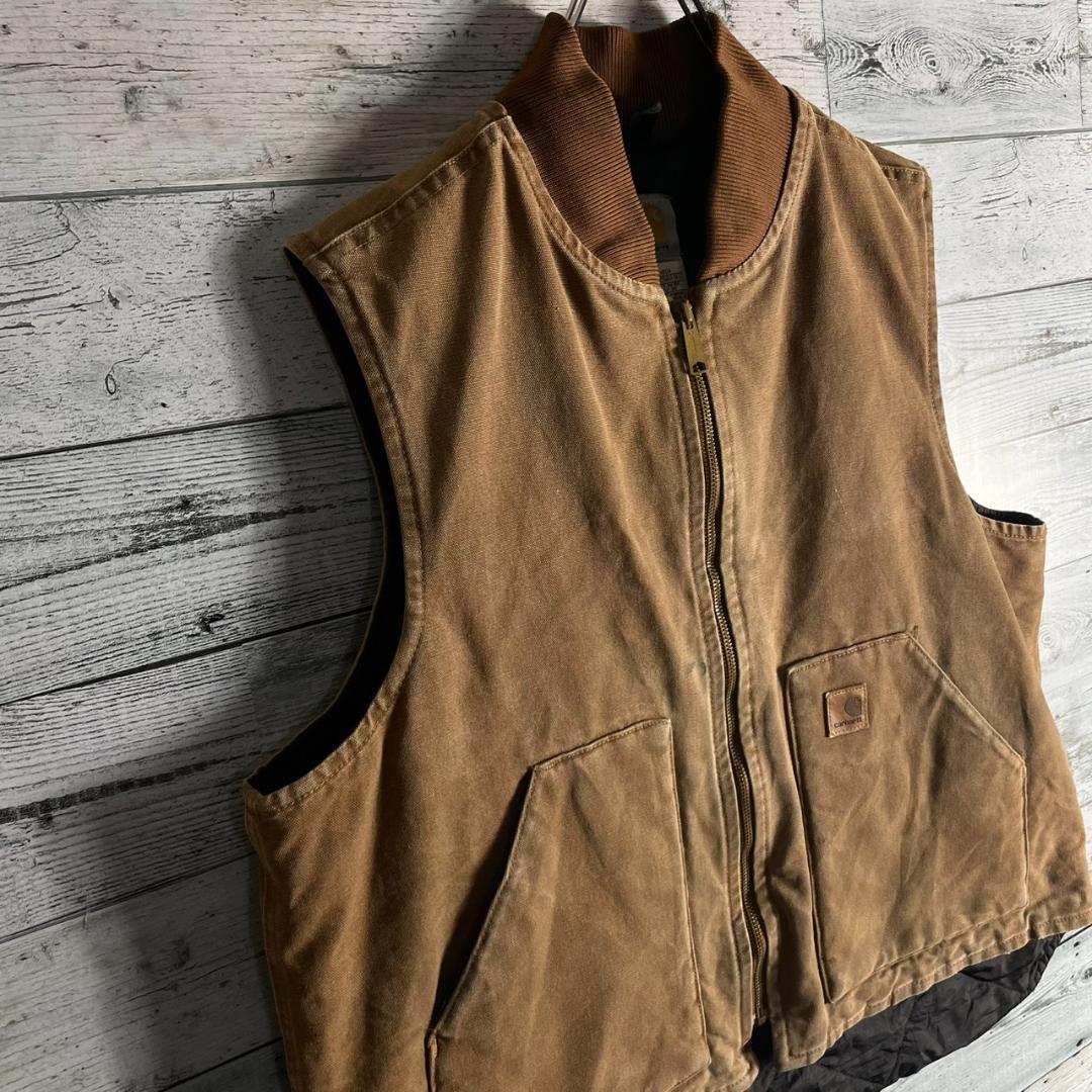 【メキシコ製】カーハート　ダックベスト V02 USA規格　メンズXL