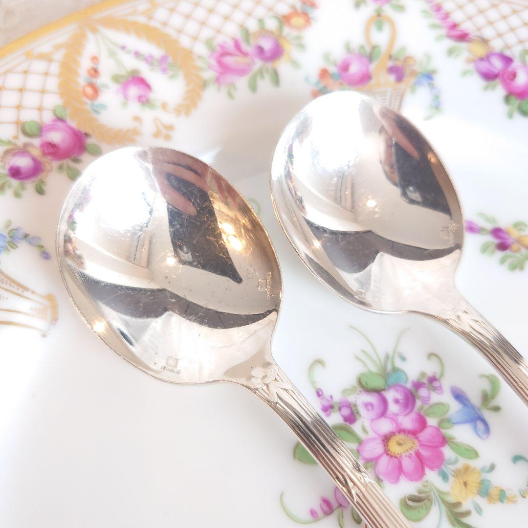 クリストフル　リュバン　レア　コンソメスプーン　2本組　スープスプーン