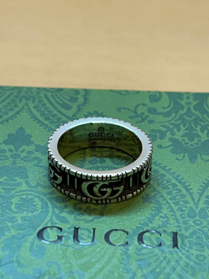 GUCCI ダブルGリング 18号