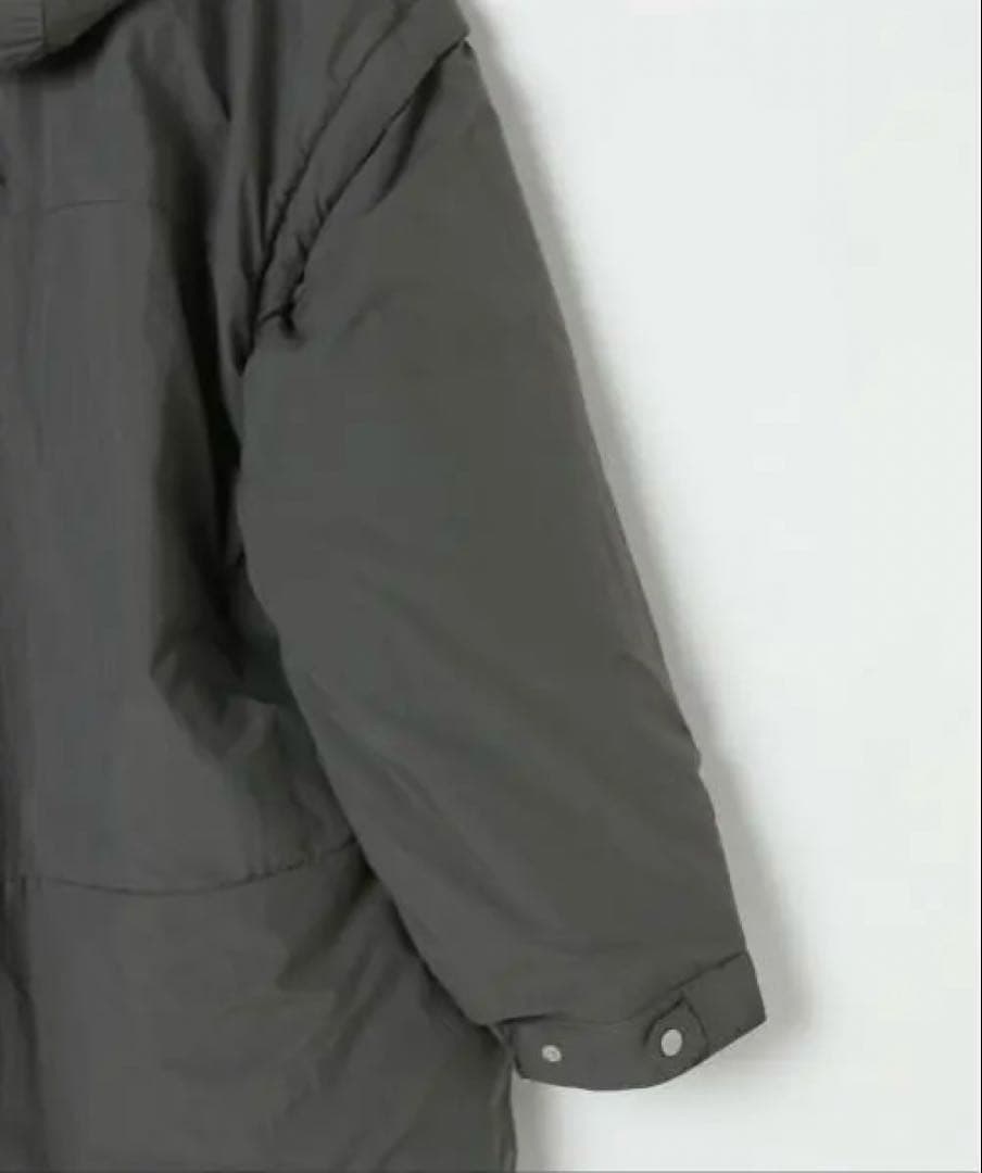 ほぼ未使用【完売品】エアサーマルマルチWAYロングコート　ブラック　撥水加工