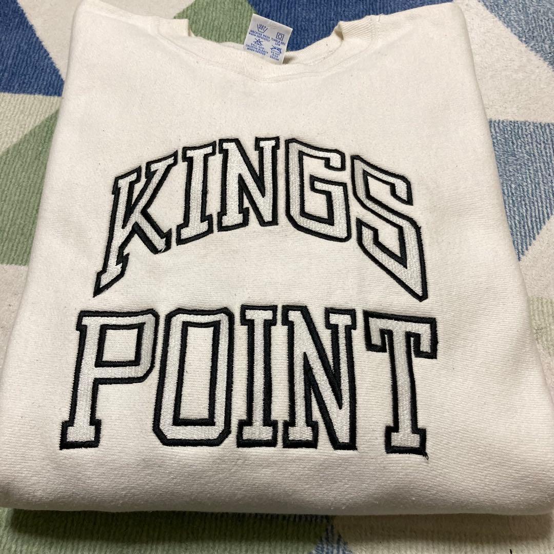90s Champion KINGS POINTリバースウィーブ刺繍タグUSA製