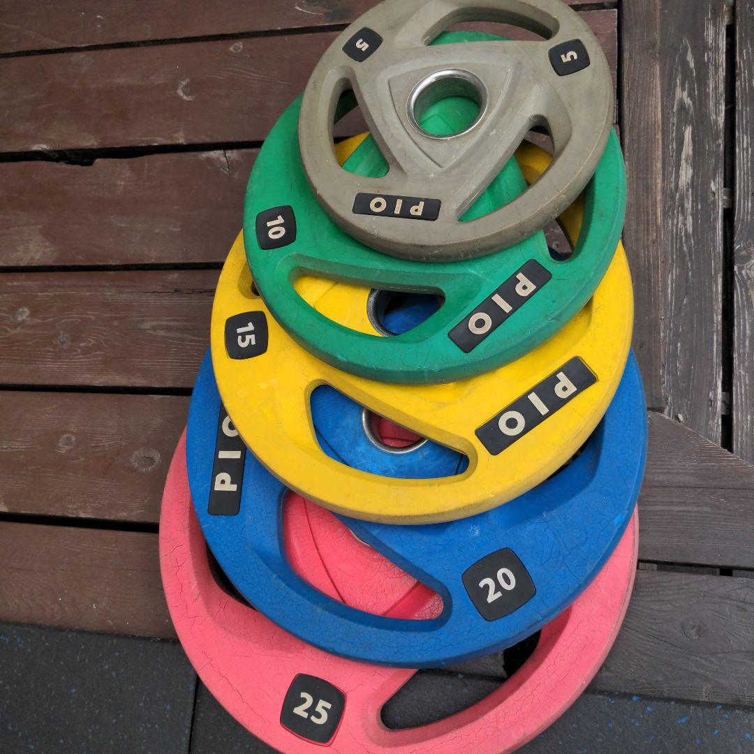 150kg　バーベル オリンピックプレート　引き取り限定