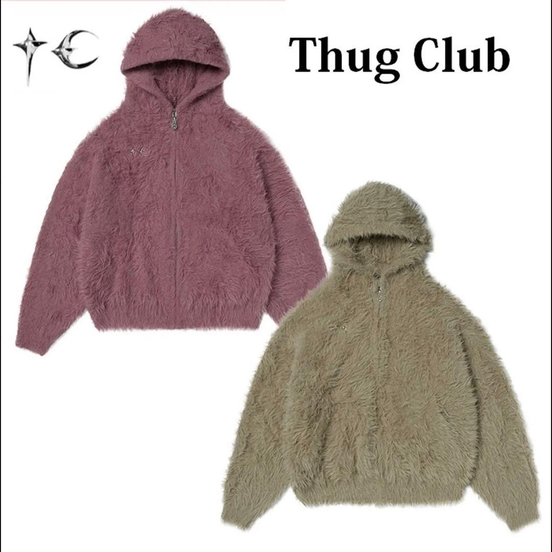 Thug Club サグクラブ パーカー Fur Zip-up Hoodie