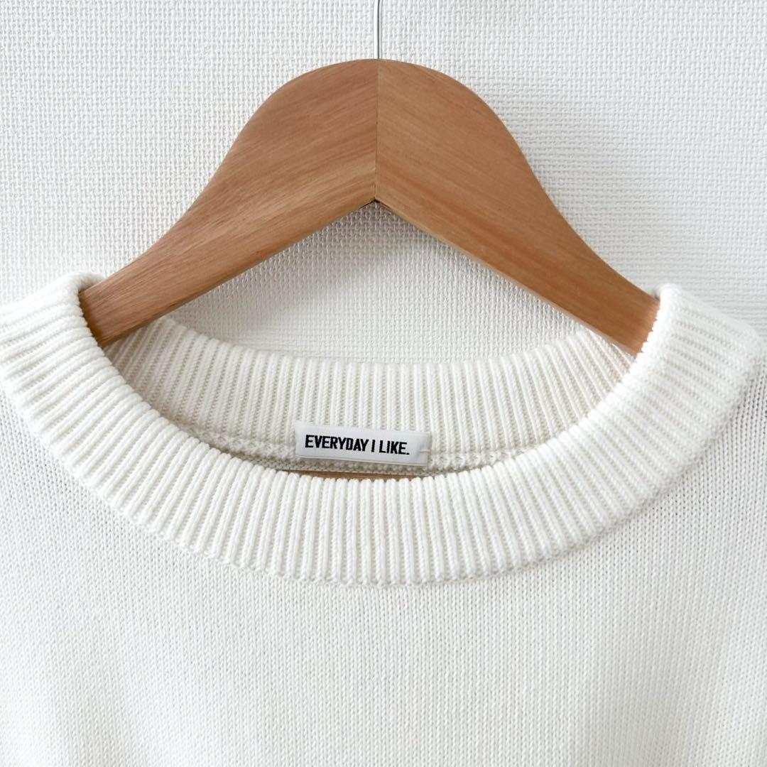 2025SS✨Deuxieme Classe ベーシック ニット　ホワイト