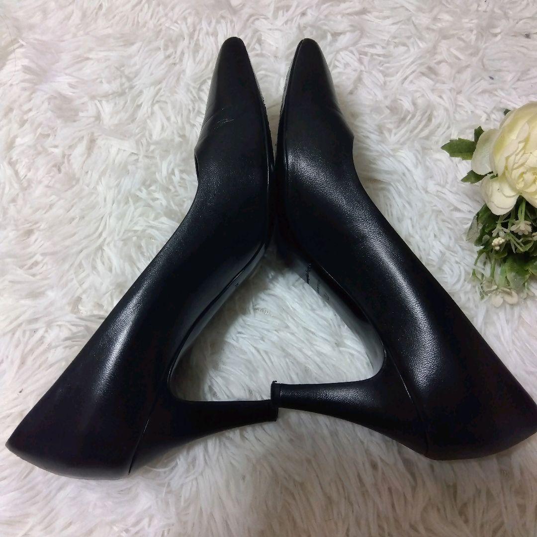 激レア！Ermenegildo Zegna 仔牛革 ポインテッドトゥパンプス 黒