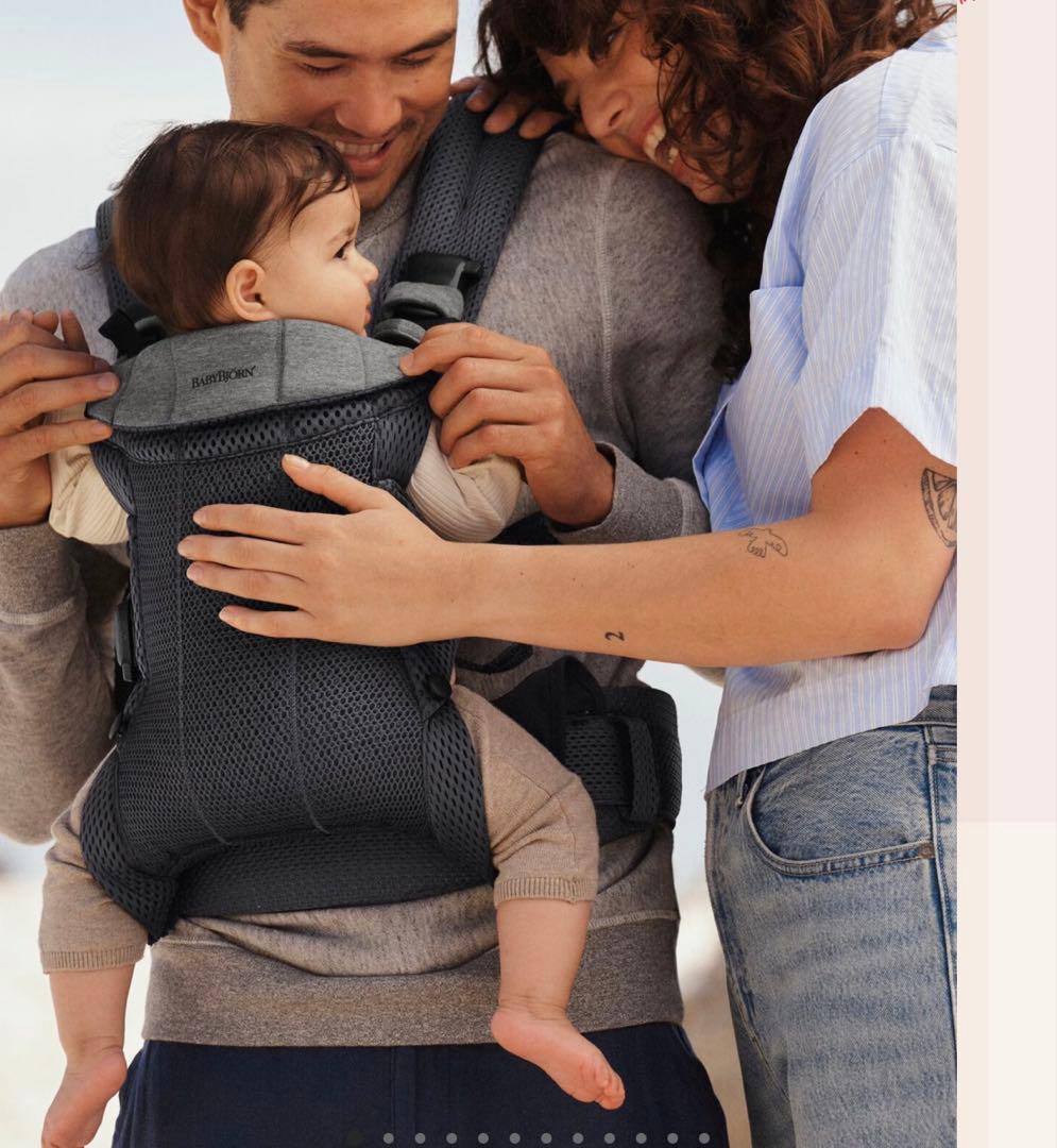 【美品】ベビーキャリア Harmony アンスラサイト メッシュ