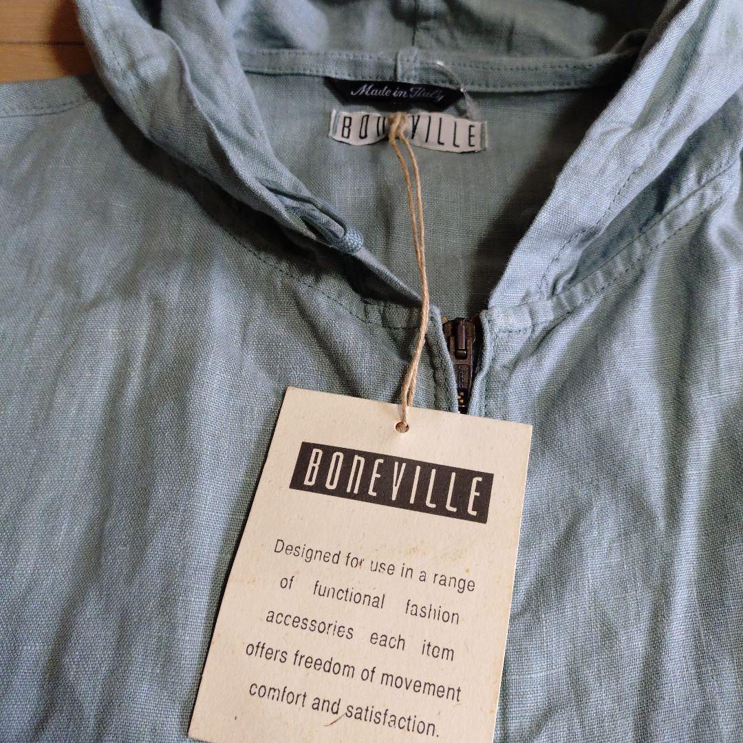 BONEVILLE リネンジャケット　サイズ50 グリーン