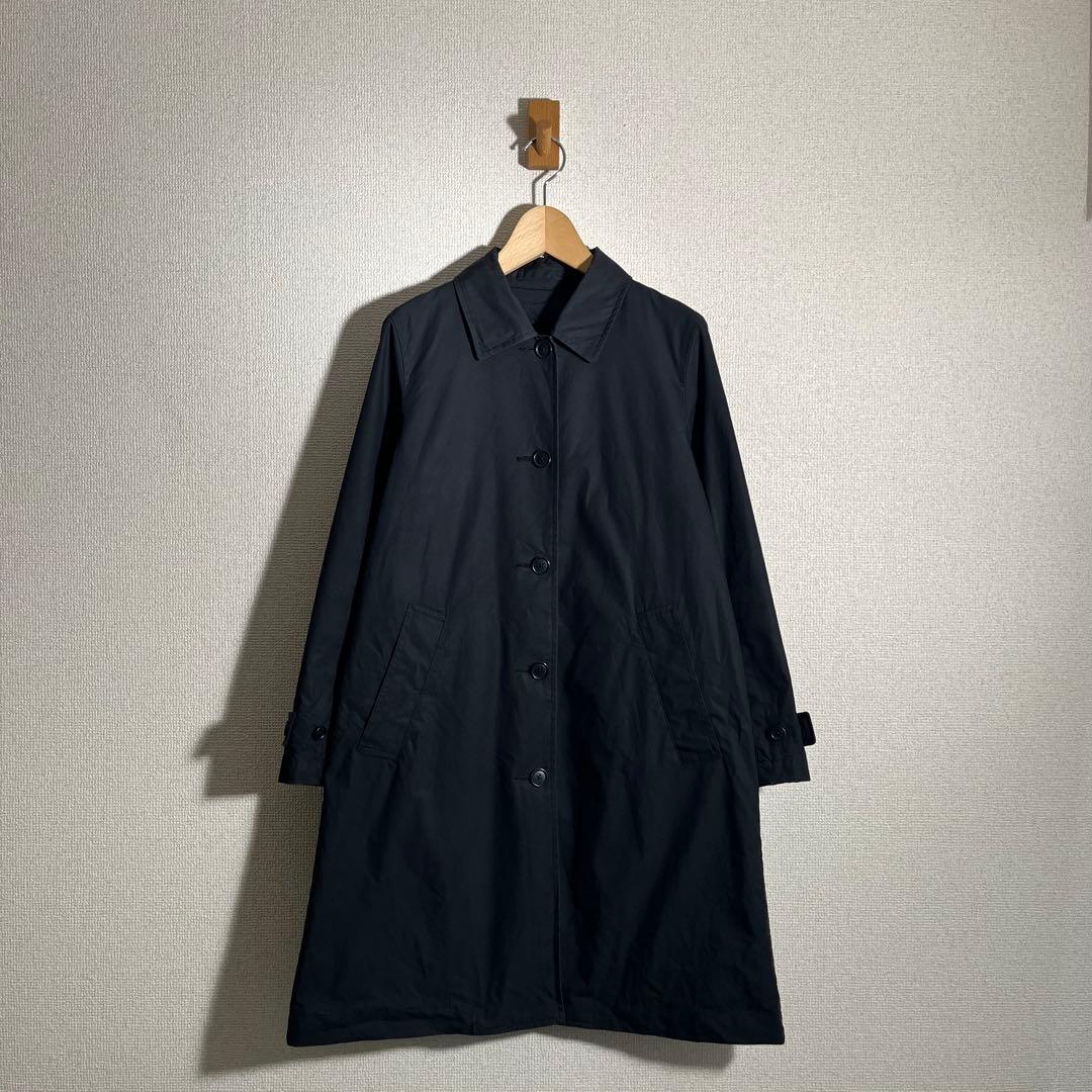 MHL. ダウンライナー付ステンカラーコート ロング丈 ブラック Ⅰ