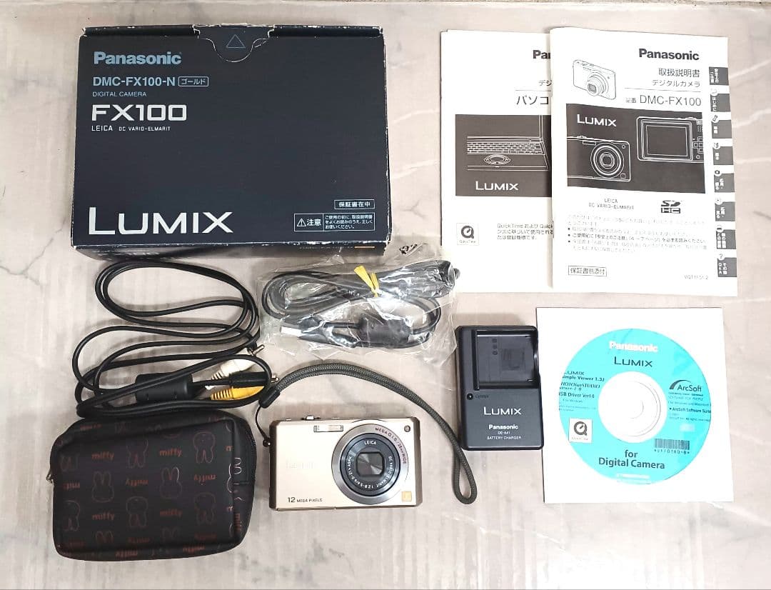 Panasonic　デジカメ　　DMC-FX100-N ゴールド