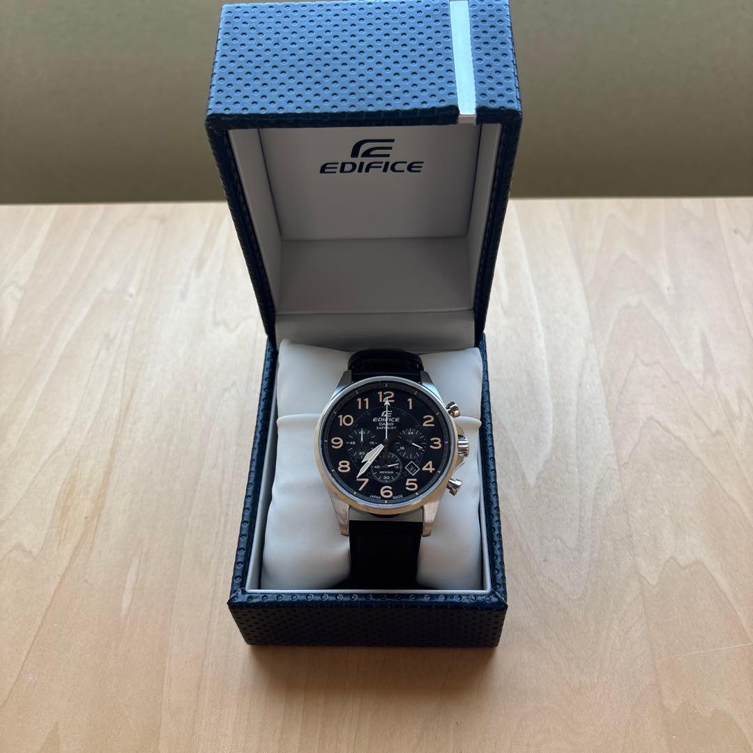 EDIFICE CASIO ブラック時計