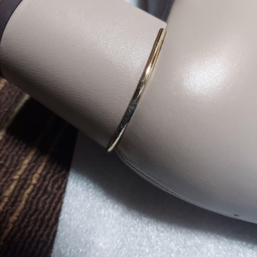 新品　未使用２４cm　HIMIKO ベージュ サイドゴアブーツ 中ヒール