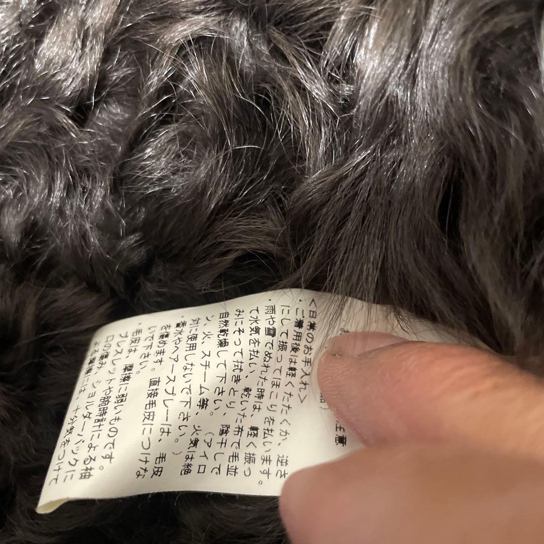 モ*ン様 トルネードマード。ダークブラウン レザーコート ムートン　浅井健一　L